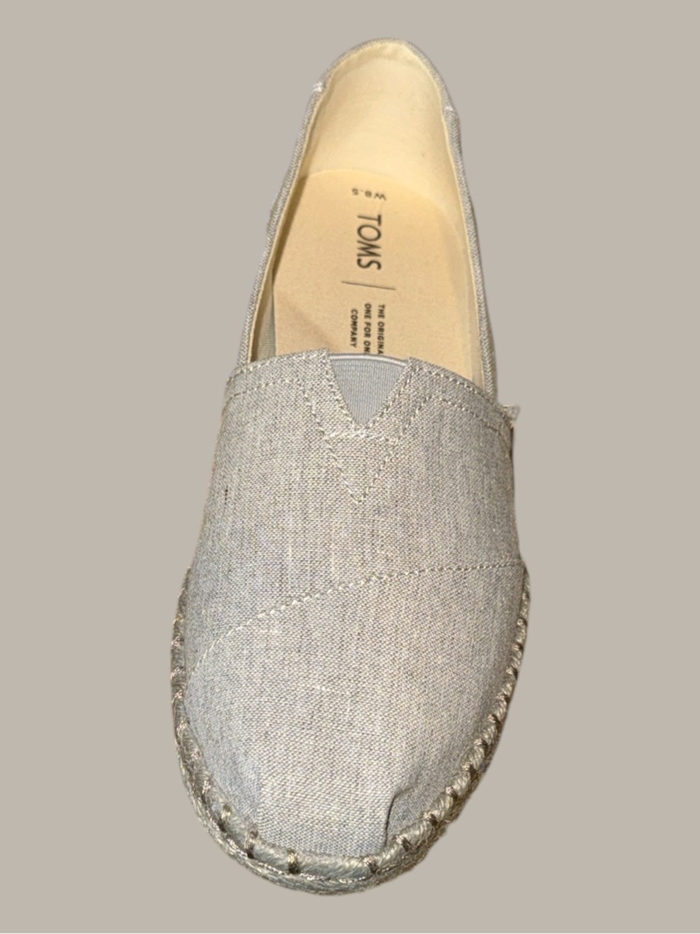 Toms Alpargata Platform Rope Neutral Espadrille Slip On Ortholite Shoes Size 8.5